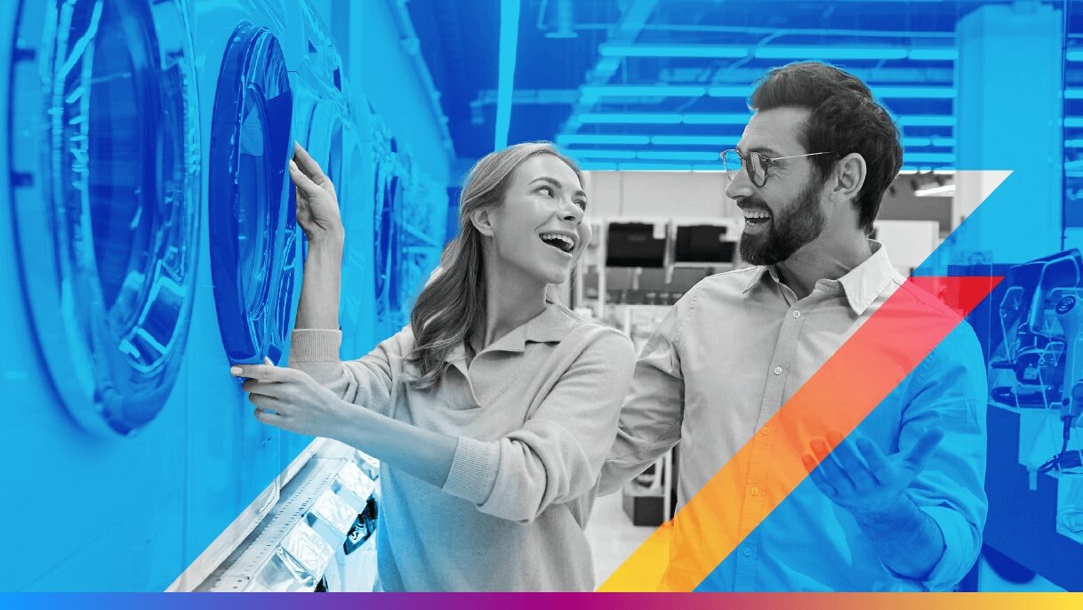 people shopping for a washing machine - featured image for ai powered personalization article