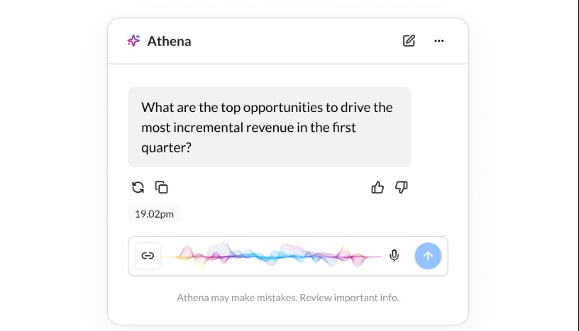 Graphic showing Athena by Zeta in action